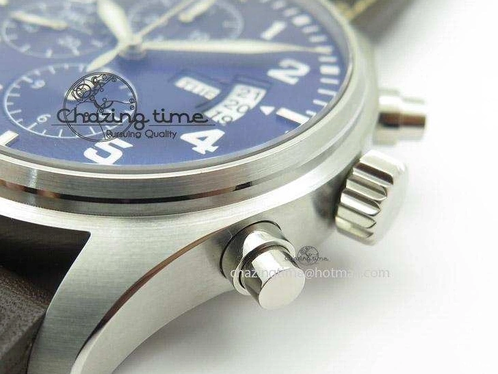 MIROTIME 0508 Pilot Chrono 377706 “Le Petit Prince” V6F Best Edition Blue Dial on Brown Leather Strap A Colorful 7387